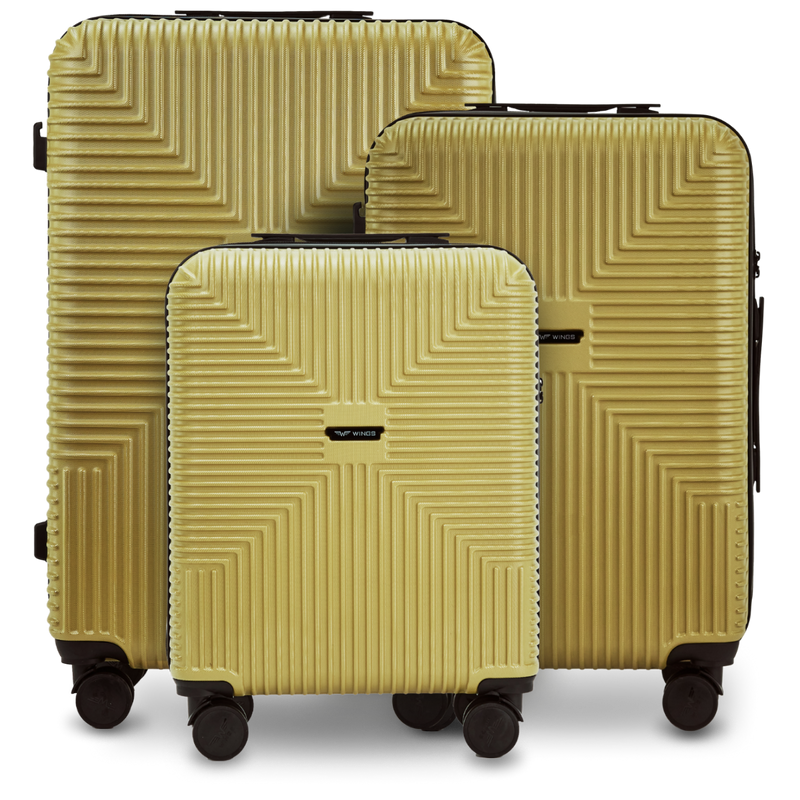 Komplet 3 walizek WINGS PC ECO JACKDAW TEA GREEN