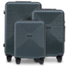 Komplet 3 walizek WINGS PC ECO JACKDAW DARK GREEN