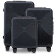Komplet 3 walizek WINGS PC ECO BLACK