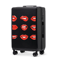 Walizka średnia Wings ABS+ 24" Customized BLACK LIPS