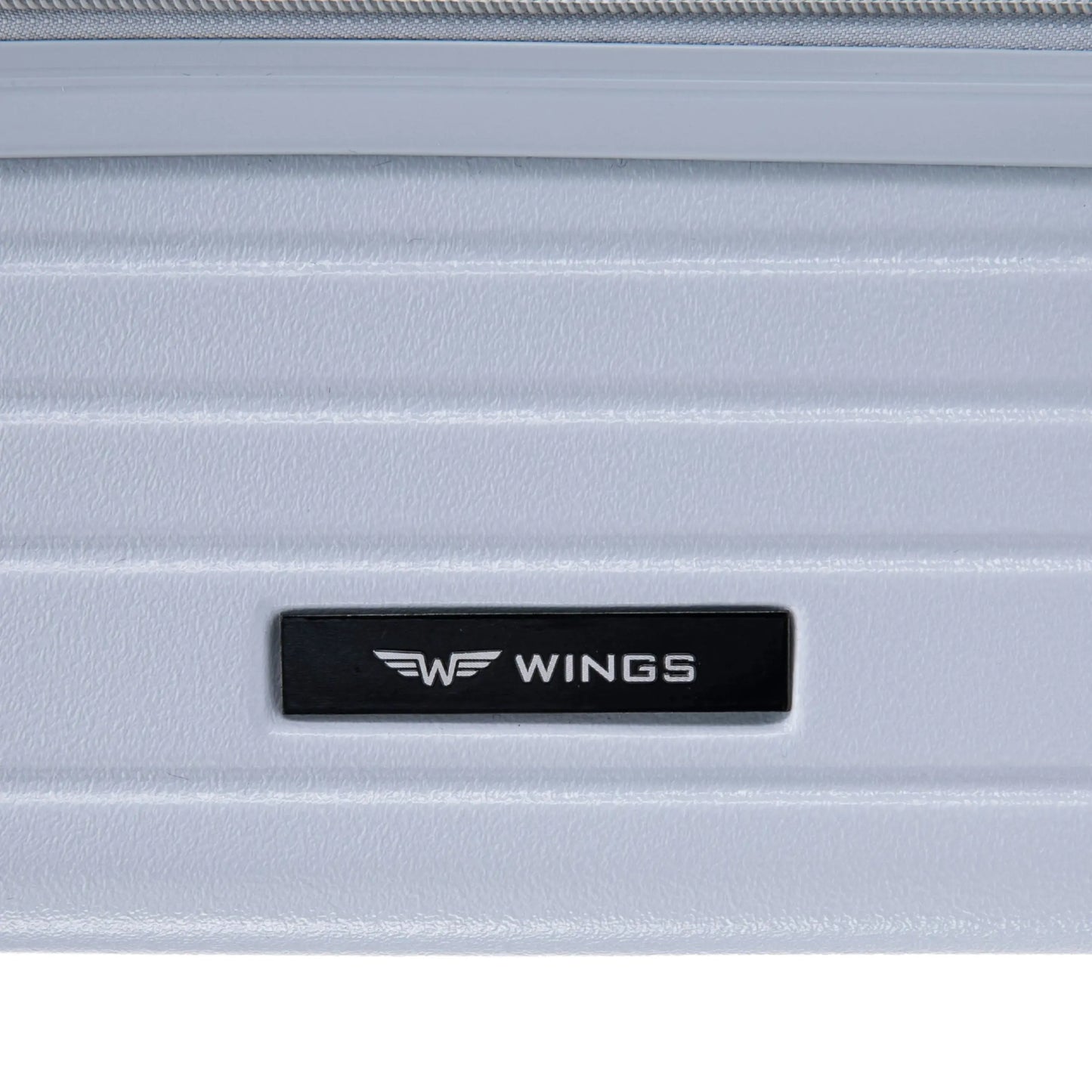 Walizka kabinowa Wings ABS+ 20" Customized  PASTEL BLUE FLOWER customized