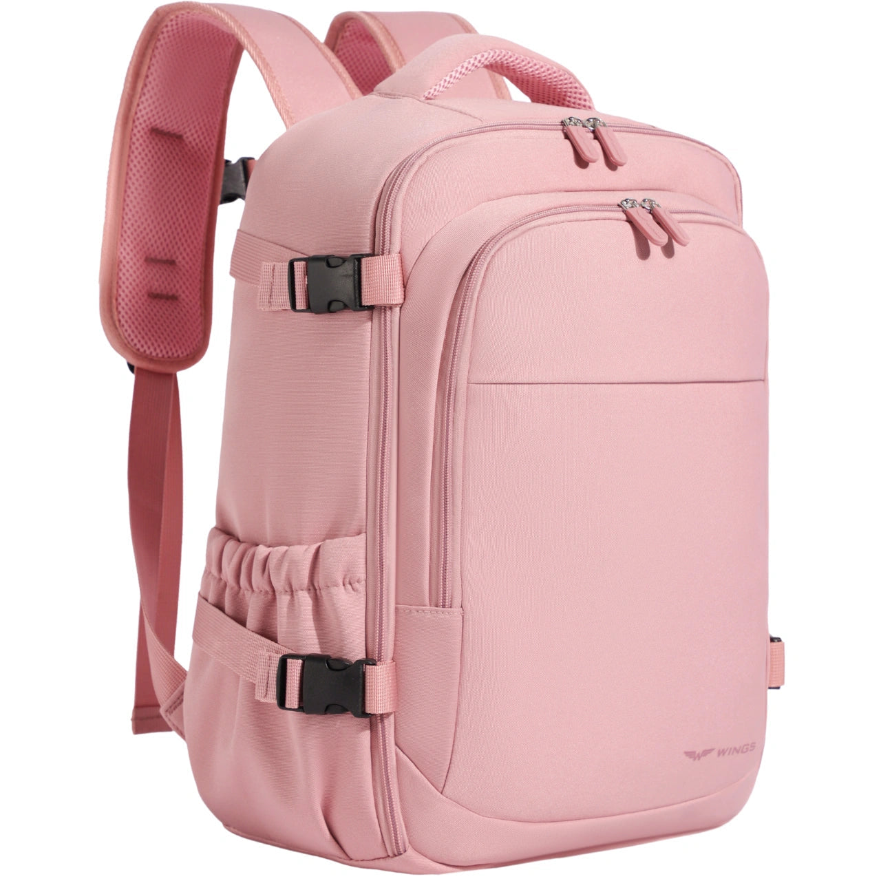 Plecak kabinowy WINGS  bagaż podręczny Ryanair i Wizz Air, lekki plecak podróżny PINK CABIN BACKPACK