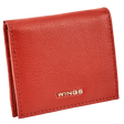 Mały portfel damski WINGS ze skóry naturalnej RED