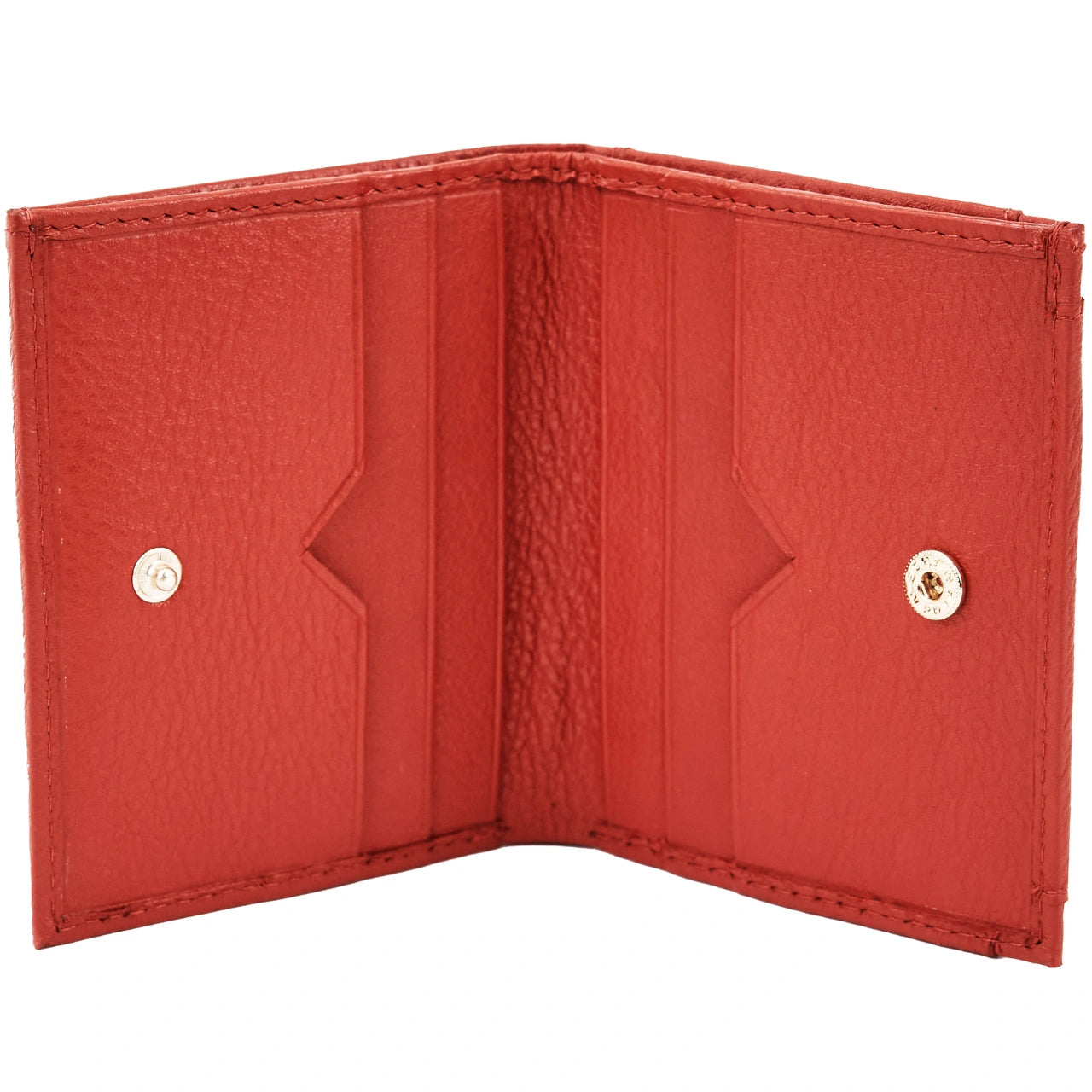 Mały portfel damski WINGS ze skóry naturalnej RED LEATHER COLLECTION