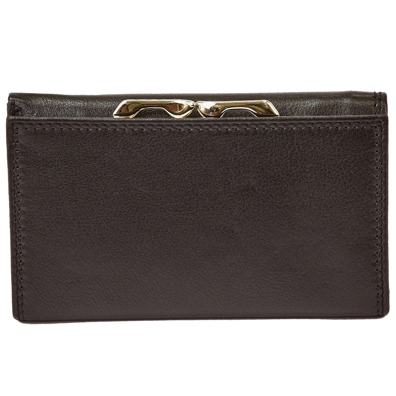 Damski portfel skórzany WINGS z ochroną RFID o pojemnym wnętrzu BLACK LEATHER COLLECTION