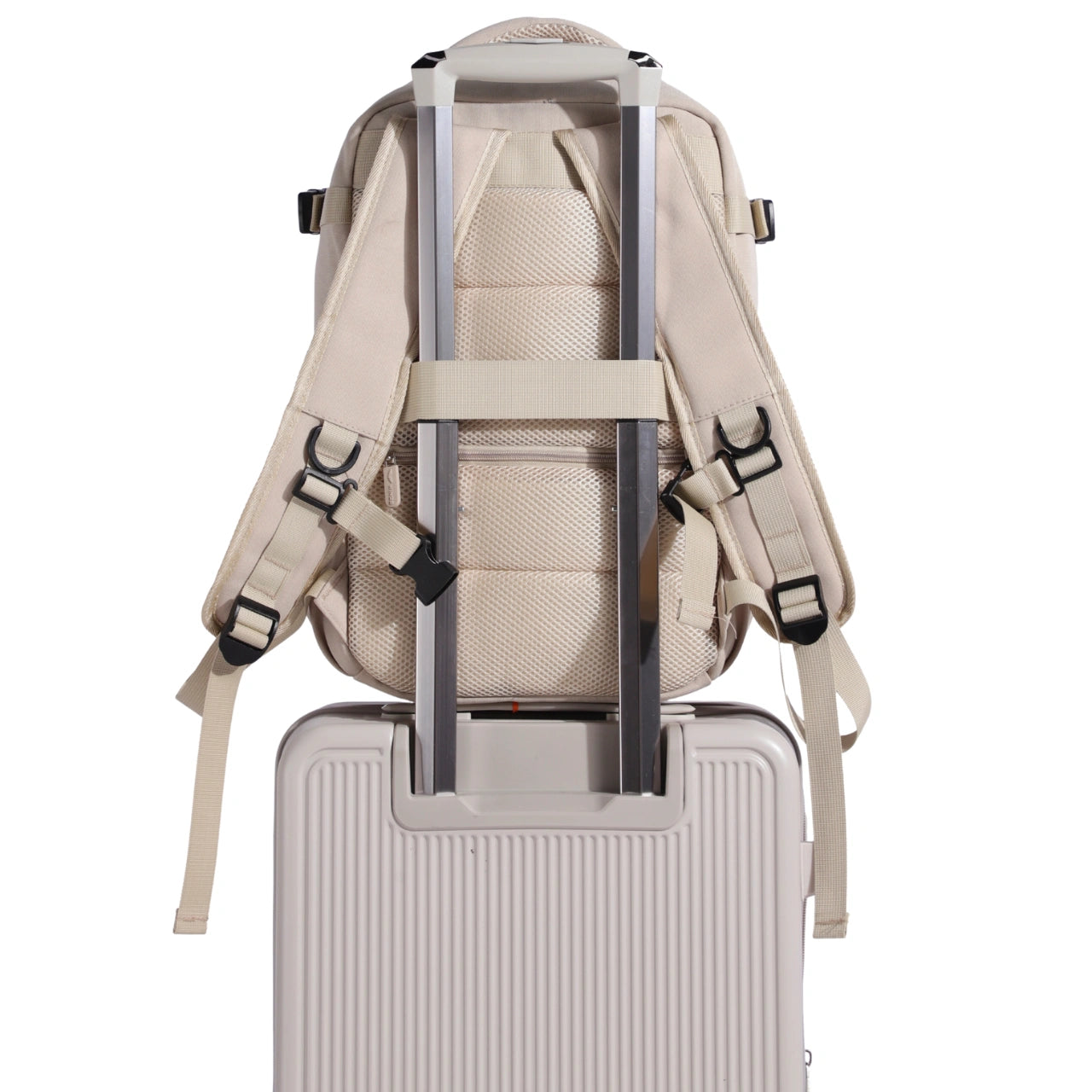 Plecak kabinowy WINGS  bagaż podręczny Ryanair i Wizz Air, lekki plecak podróżny KHAKI CABIN BACKPACK