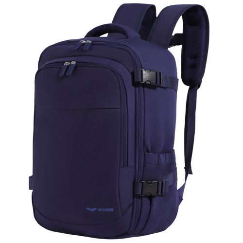 Plecak kabinowy WING  bagaż podręczny Ryanair i Wizz Air, lekki plecak podróżny BLUE