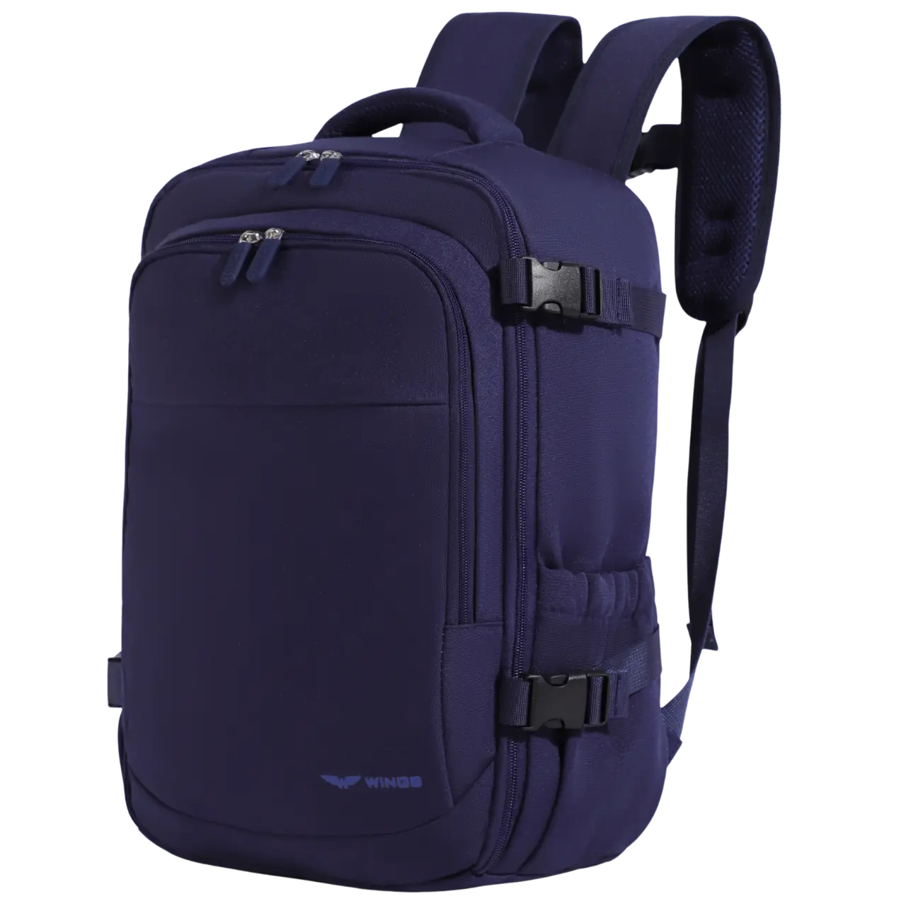 Plecak kabinowy WINGS  bagaż podręczny Ryanair i Wizz Air, lekki plecak podróżny BLUE CABIN BACKPACK