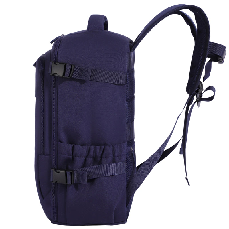 Plecak kabinowy WINGS  bagaż podręczny Ryanair i Wizz Air, lekki plecak podróżny BLUE