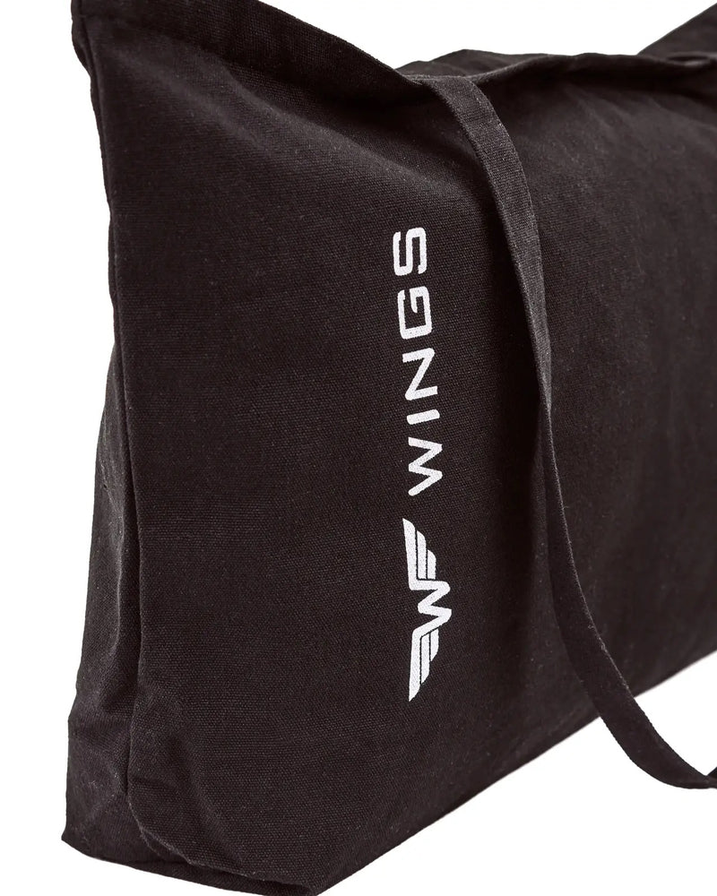 Torba shopper płócienna WINGS BLACK