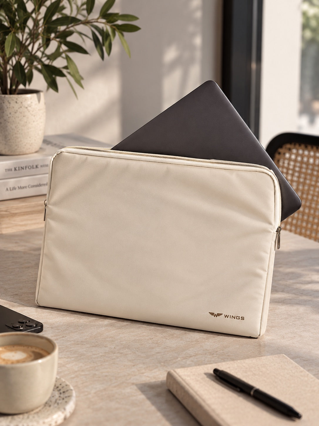 Pokrowiec na laptopa 15,6 WINGS BEIGE