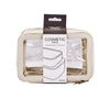Zestaw dwóch przezroczystych kosmetyczek WINGS BEIGE