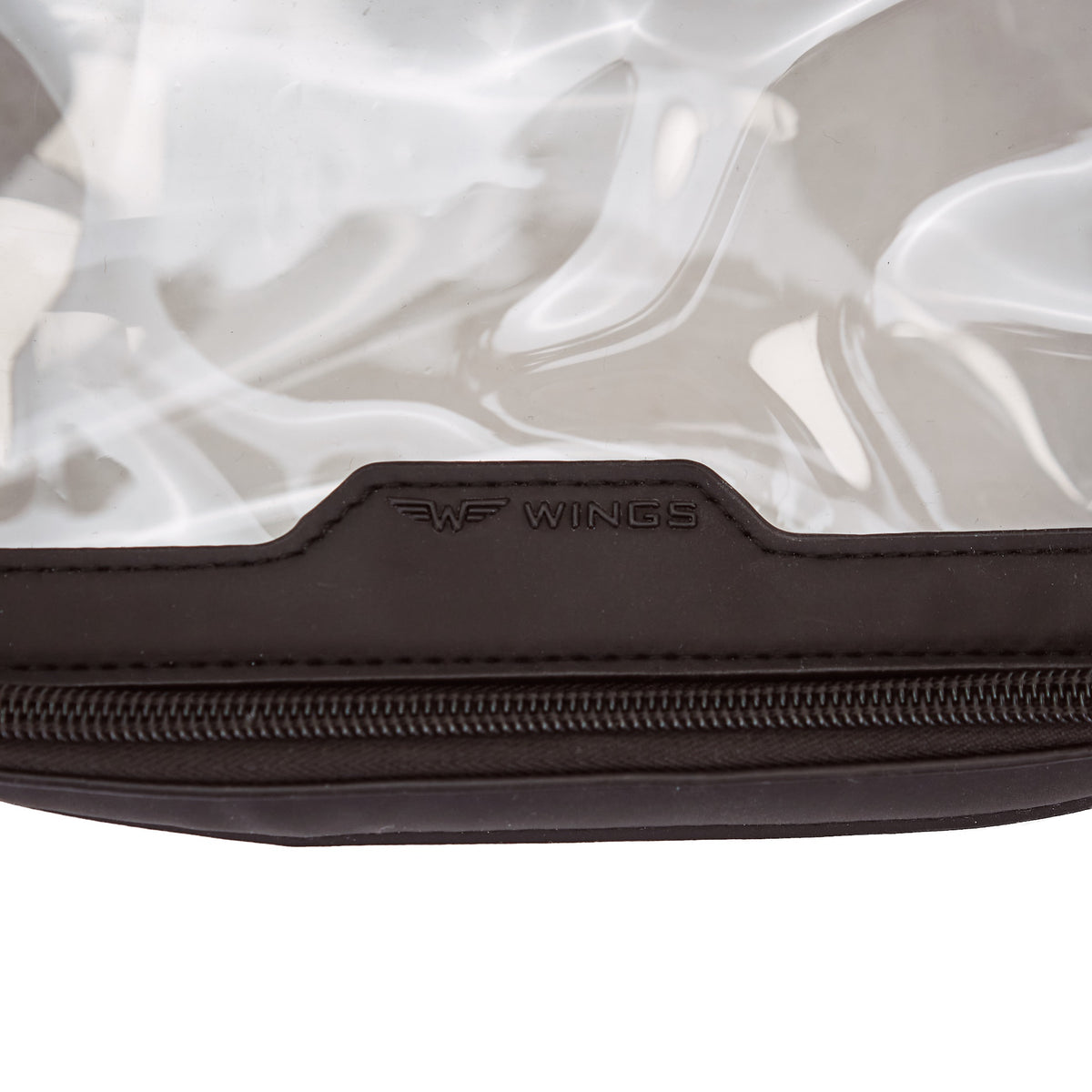 Zestaw dwóch przezroczystych kosmetyczek WINGS BLACK