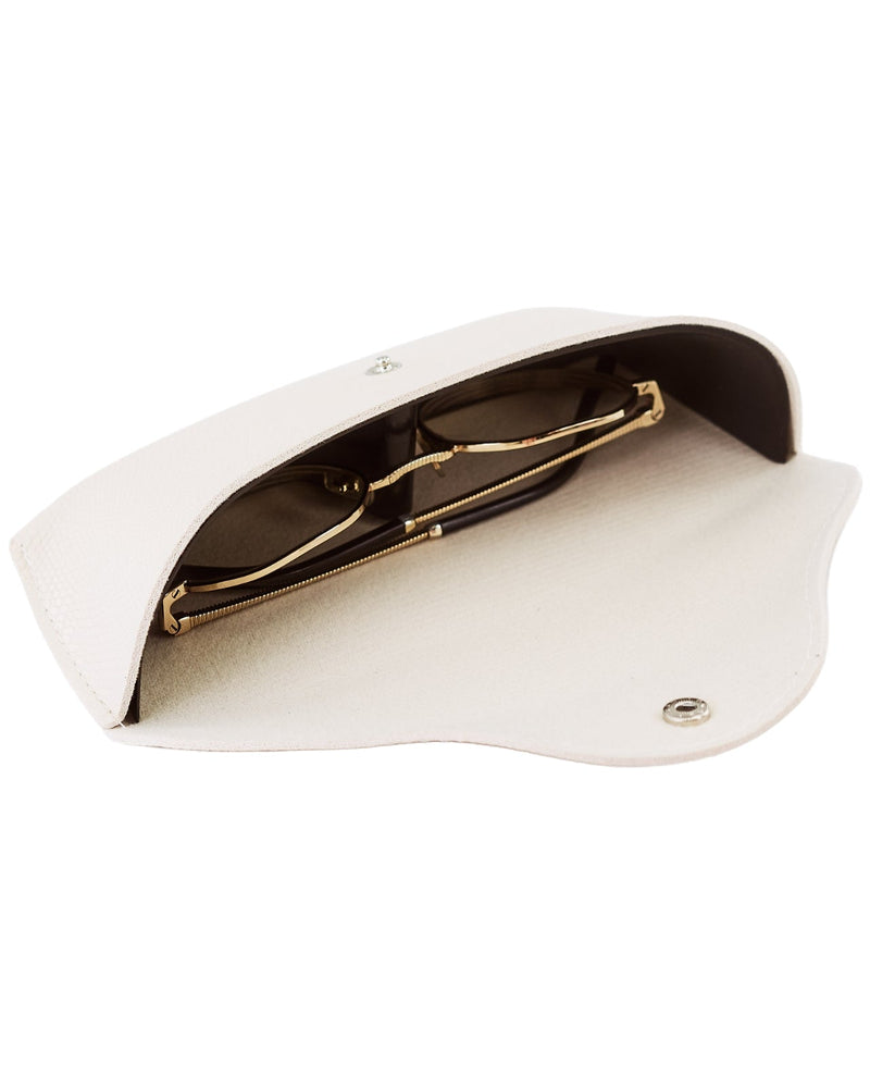 Eleganckie etui WINGS na okulary - BEIGE