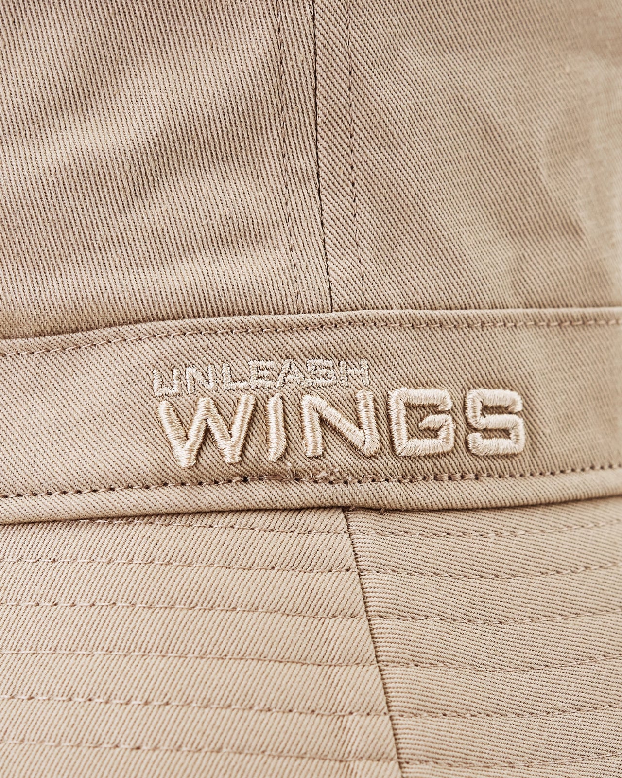 Bucket Hat WINGS UNLEASH bawełniany kapelusz BEIGE