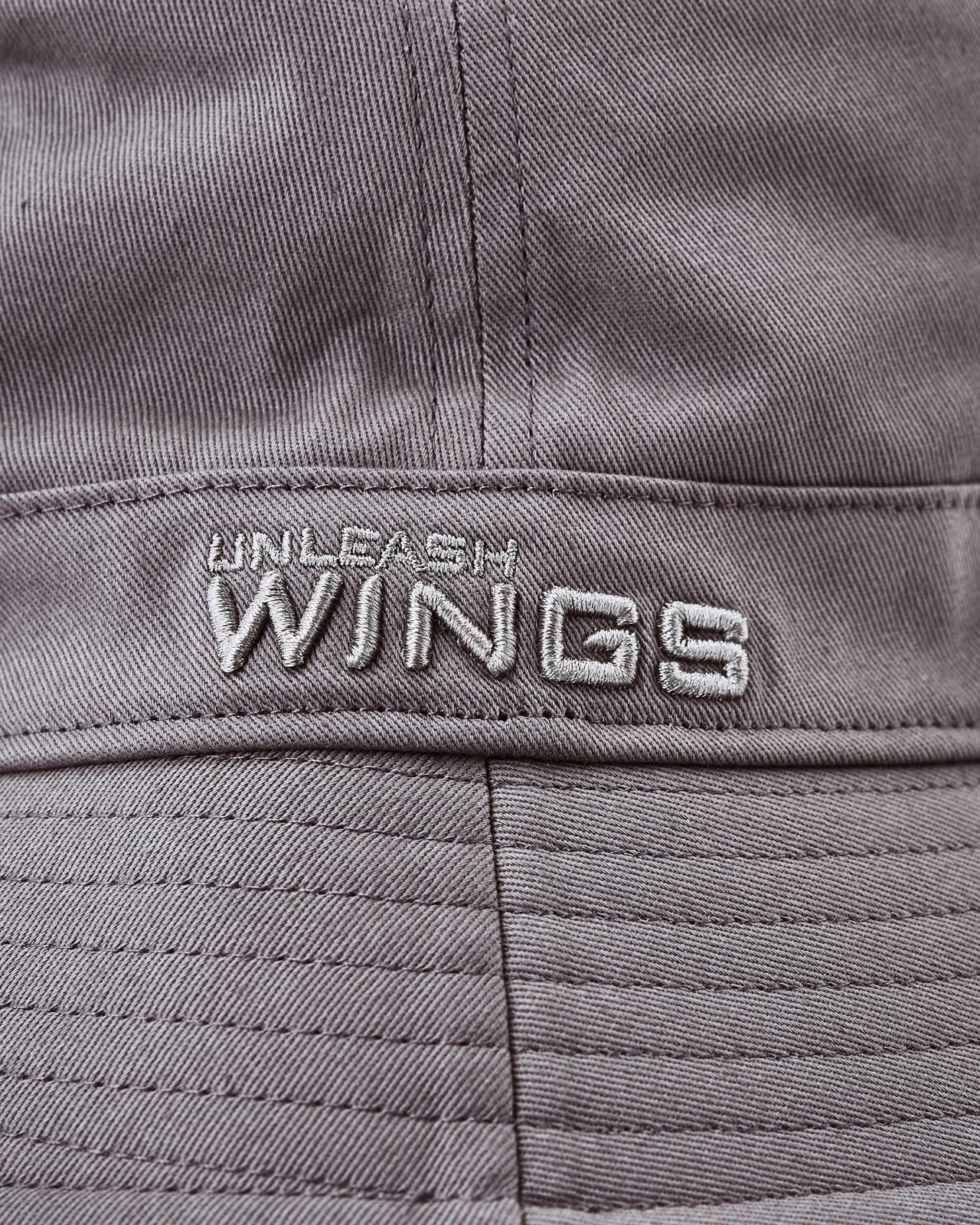 Bucket Hat WINGS UNLEASH bawełniany kapelusz GREY