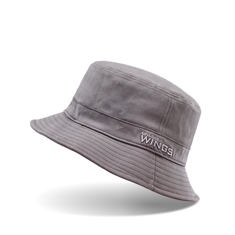 Bucket Hat WINGS UNLEASH bawełniany kapelusz GREY