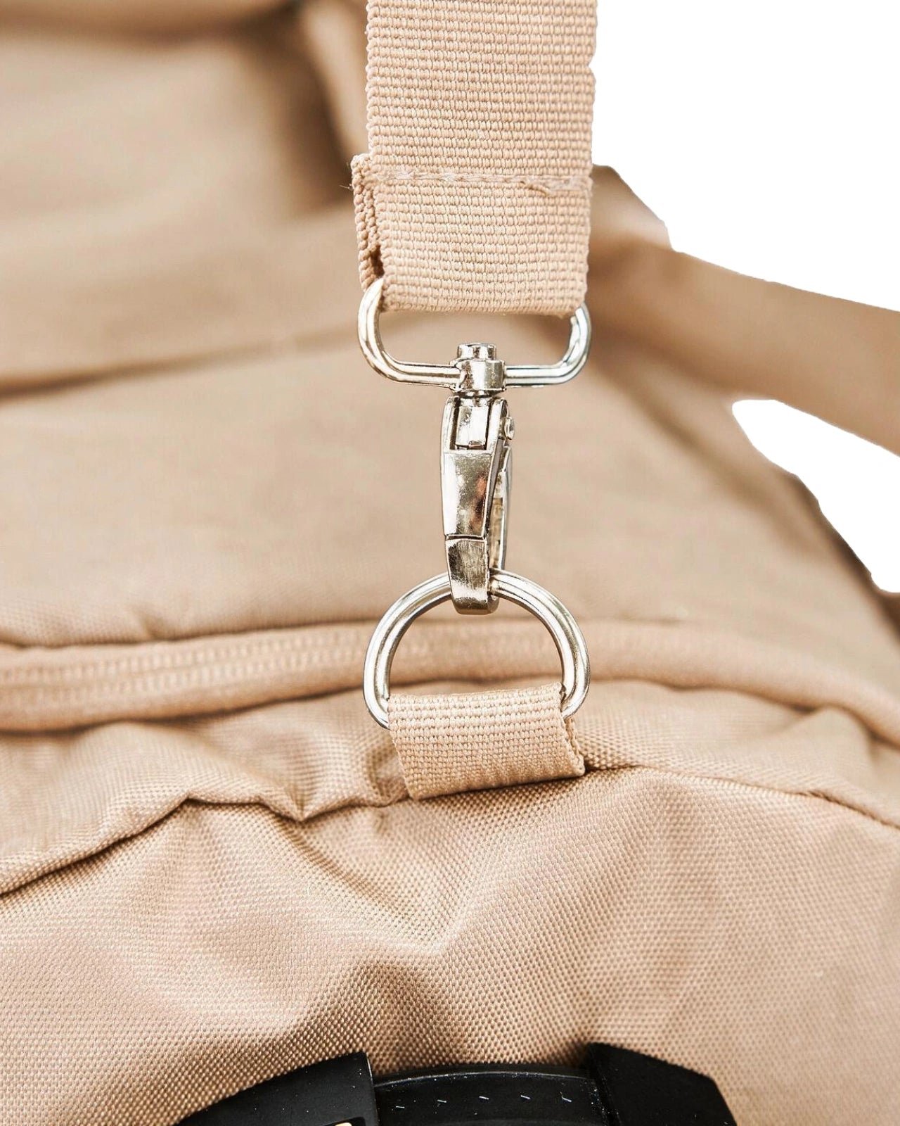 Torba sportowa WINGS podróżna na siłownię z kieszenią na obuwie BEIGE