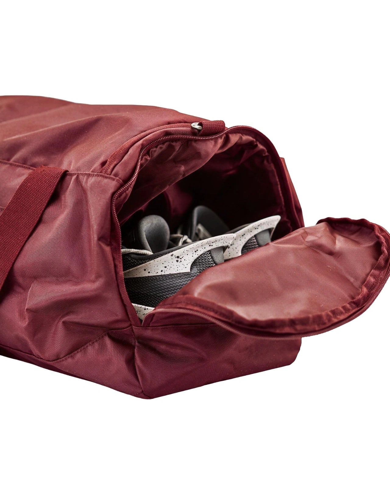 Torba sportowa WINGS podróżna na siłownię z kieszenią na obuwie MAROON