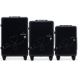 Komplet 3 WALIZEK Wings ABS+ Customized BLACK TRAVEL