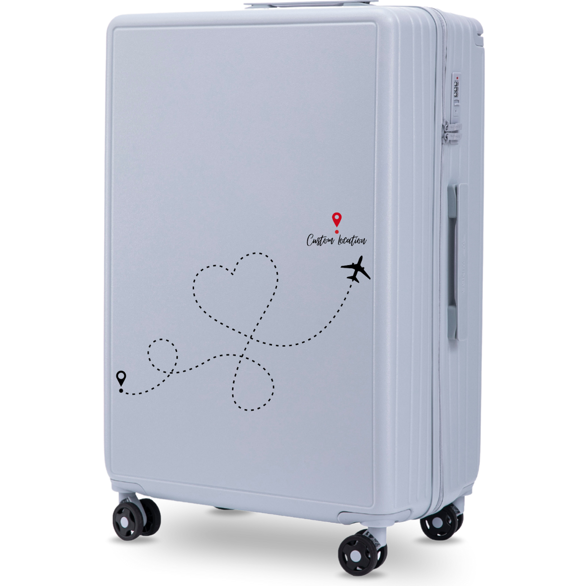 Walizka duża Wings ABS+ 28" Customized PASTEL BLUE TRAVEL