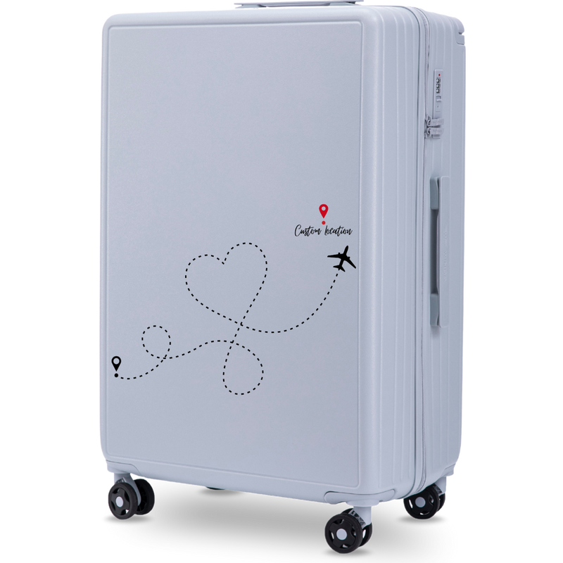 Walizka duża Wings ABS+ 28" Customized PASTEL BLUE TRAVEL