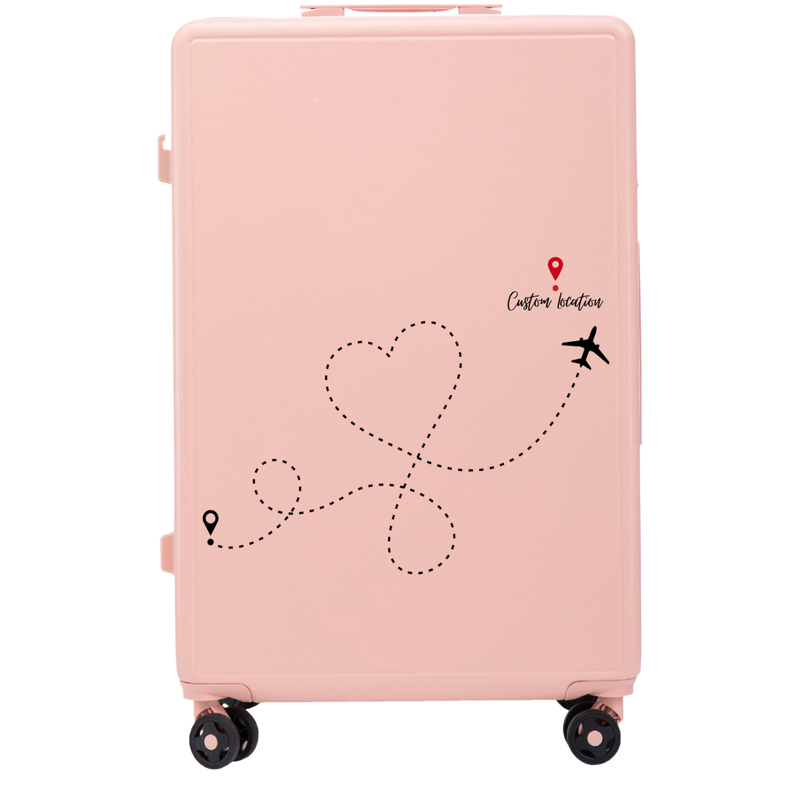 Walizka duża Wings ABS+ 28" Customized SOFT PINK TRAVEL