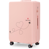 Walizka duża Wings ABS+ 28" Customized SOFT PINK TRAVEL