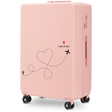 Walizka duża Wings ABS+ 28" Customized SOFT PINK TRAVEL