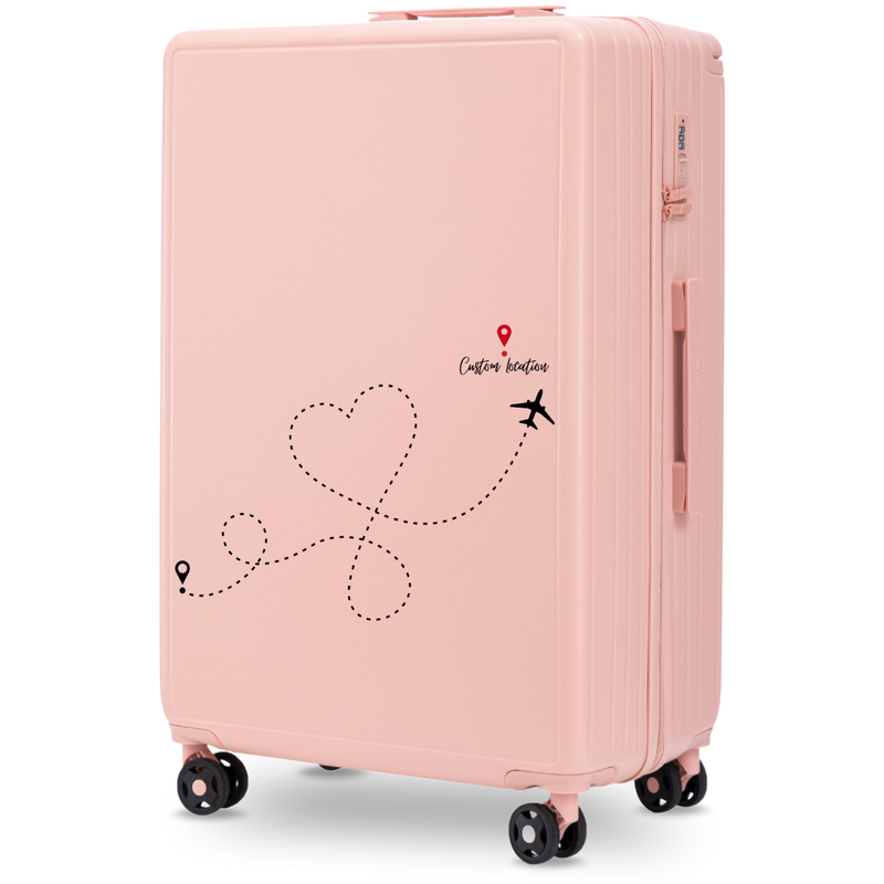 Walizka duża Wings ABS+ 28" Customized SOFT PINK TRAVEL