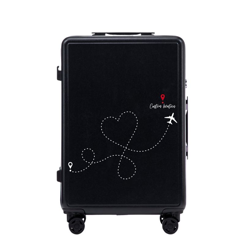 Walizka średnia Wings ABS+ 24" Customized BLACK TRAVEL