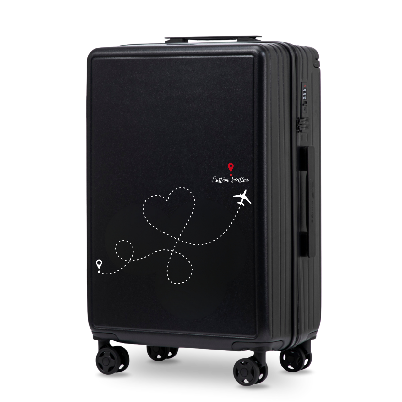 Walizka średnia Wings ABS+ 24" Customized BLACK TRAVEL
