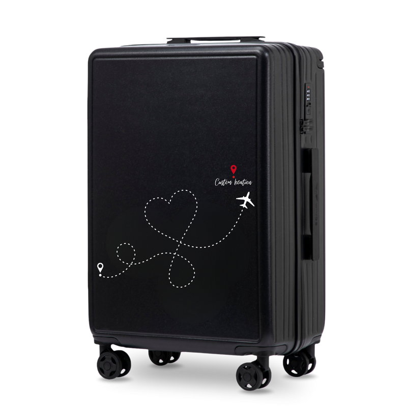 Walizka średnia Wings ABS+ 24" Customized BLACK TRAVEL
