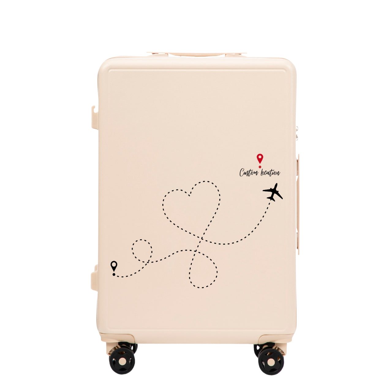 Walizka kabinowa Wings ABS+ 20" Customized DIRTY WHITE TRAVEL