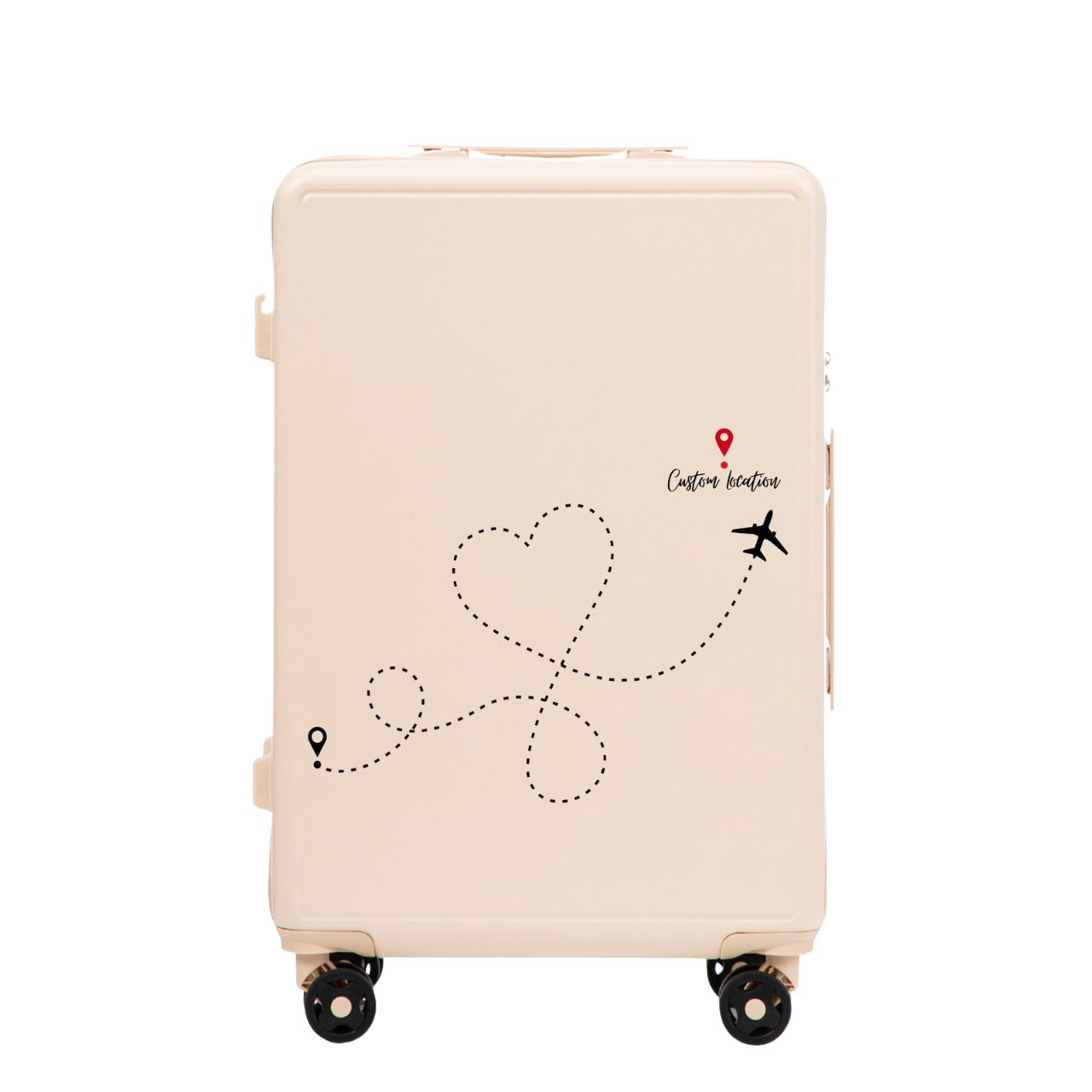 Walizka średnia Wings ABS+ 24" Customized DIRTY WHITE TRAVEL
