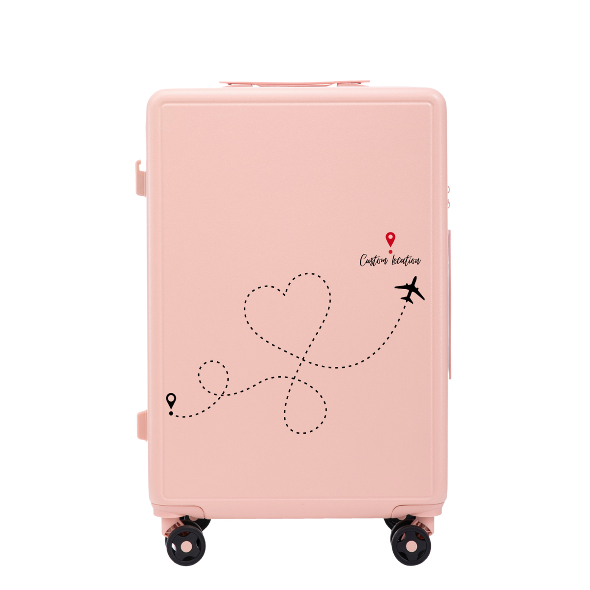 Walizka średnia Wings ABS+ 24" Customized SOFT PINK TRAVEL