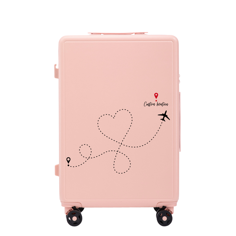 Walizka średnia Wings ABS+ 24" Customized SOFT PINK TRAVEL