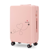 Walizka średnia Wings ABS+ 24" Customized SOFT PINK TRAVEL