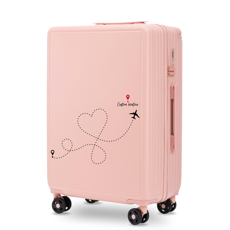 Walizka średnia Wings ABS+ 24" Customized SOFT PINK TRAVEL