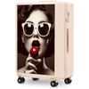 Walizka duża Wings ABS+ 28" Customized DIRTY WHITE CHERRY