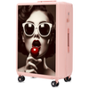 Walizka duża Wings ABS+ 28" Customized SOFT PINK CHERRY
