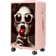 Walizka duża Wings ABS+ 28" Customized SOFT PINK CHERRY