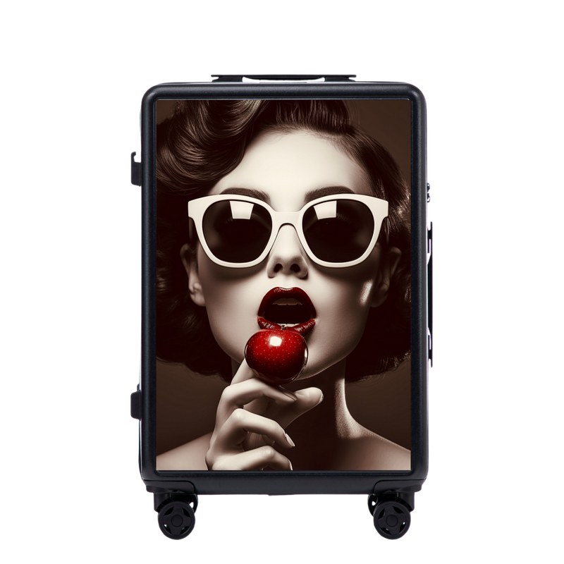 Walizka średnia Wings ABS+ 24" Customized BLACK CHERRY