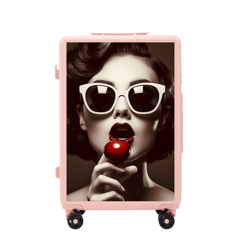 Walizka średnia Wings ABS+ 24" Customized SOFT PINK CHERRY
