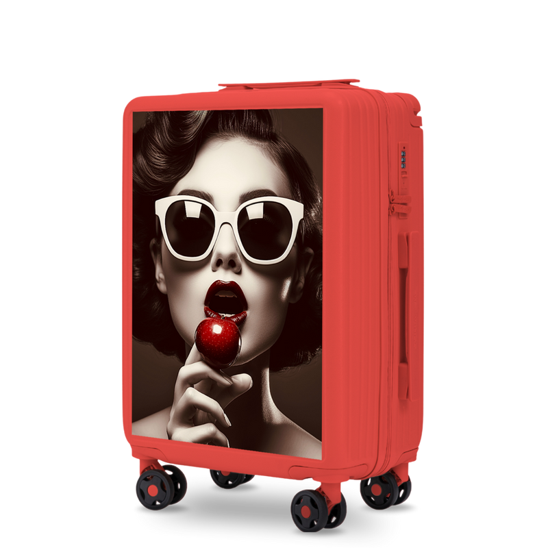 Walizka kabinowa Wings ABS+ 20" Customized RED CHERRY