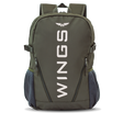 Plecak szkolny WINGS młodzieżowy 23L laptop 17 cali z kieszeniami bocznymi GREEN