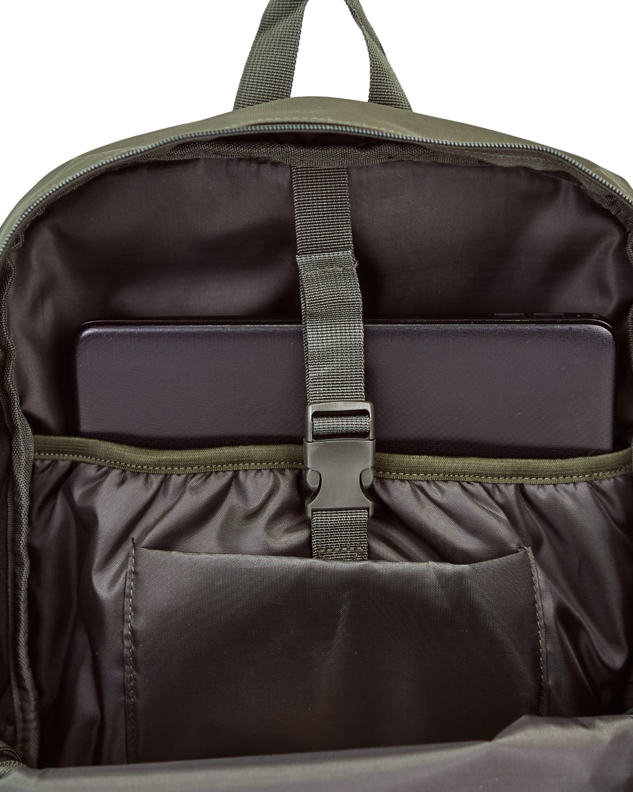 Plecak szkolny WINGS młodzieżowy 23L laptop 17 cali z kieszeniami bocznymi GREEN