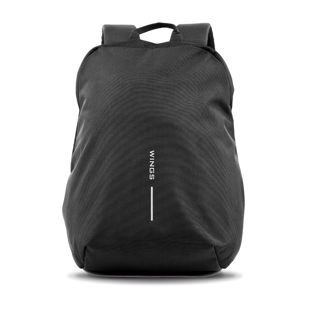 Plecak szkolny WINGS 24L poszerzany na laptop 15,6 cala do szkoły i uczelni BLACK
