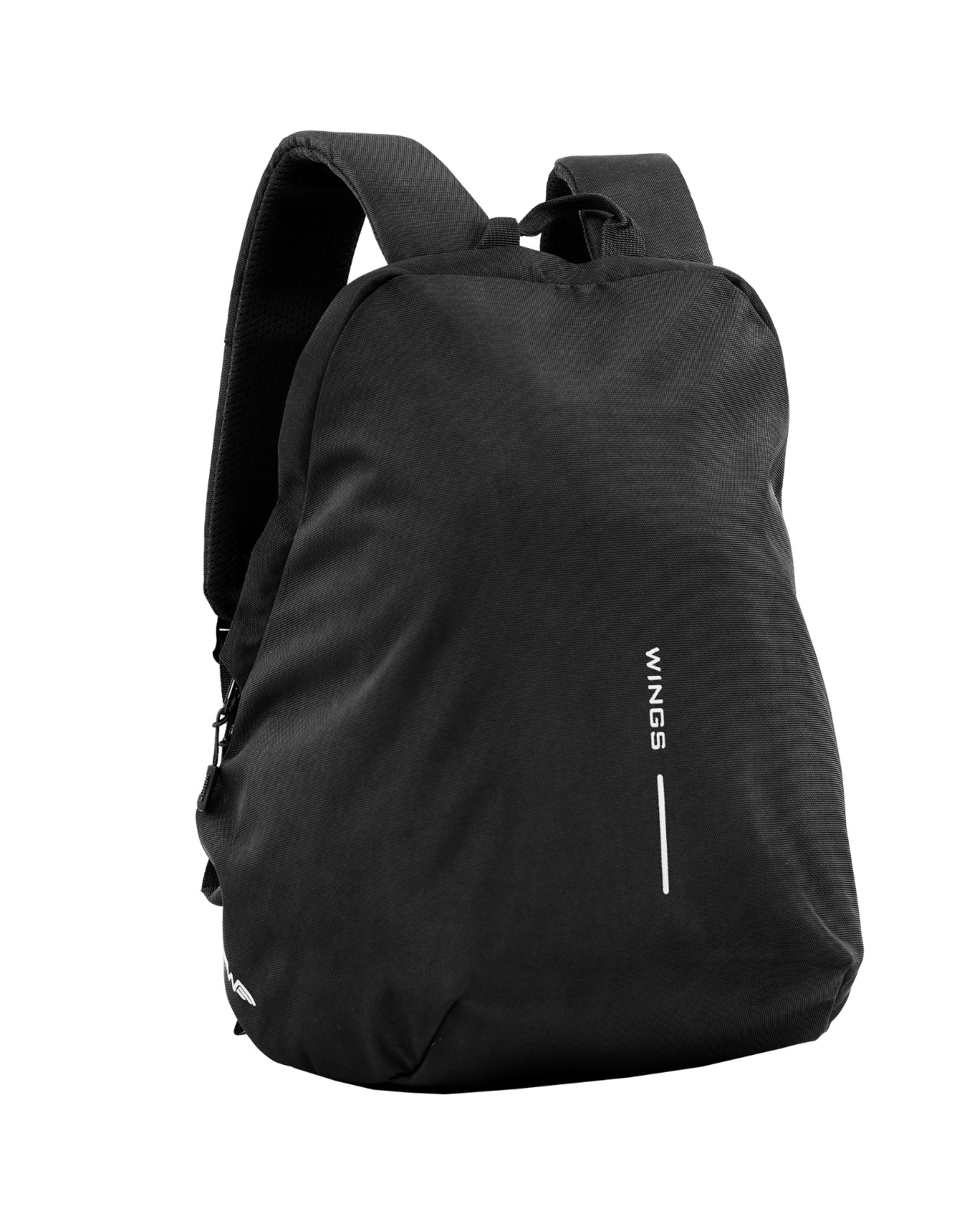 Plecak szkolny WINGS 24L poszerzany na laptop 15,6 cala do szkoły i uczelni BLACK