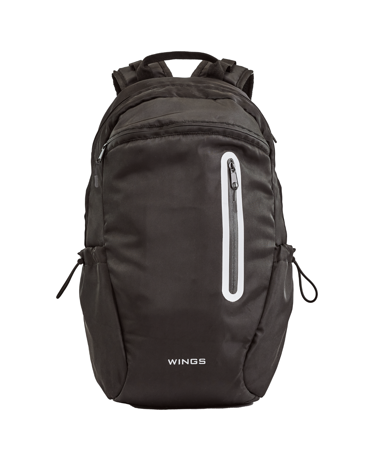Plecak szkolny WINGS 24L laptop 15,6 cala z odblaskami i organizerem A4 BLACK